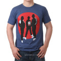 Camiseta manga corta de algodón de impresión de moda de cuello redondo manga corta de verano para hombres